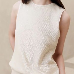 BANANA REPUBLIC Bianca Sequin Top size M